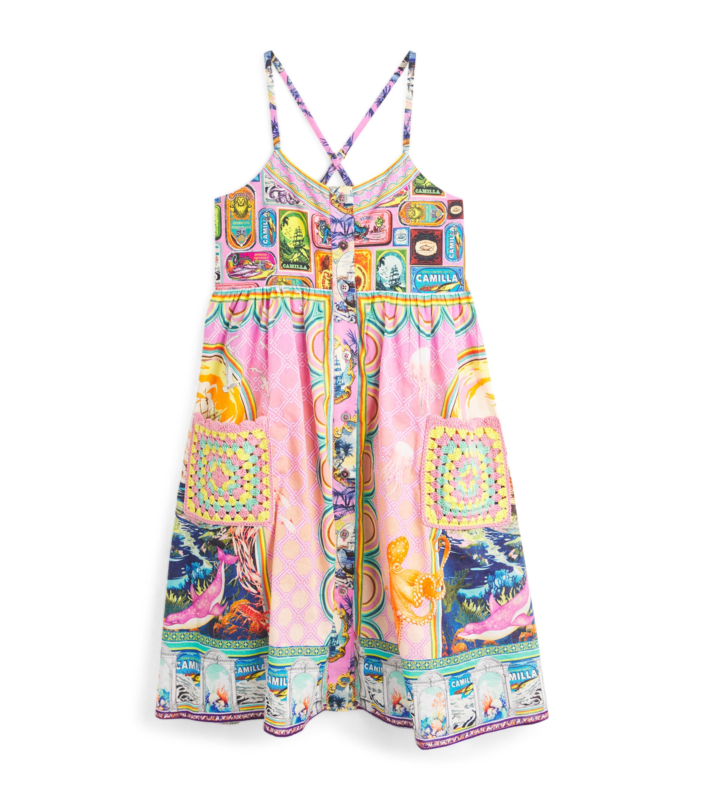 Crochet-Pocket Salty Splendour Dress