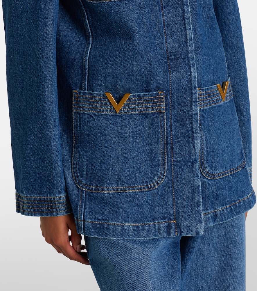 VGold denim field jacket