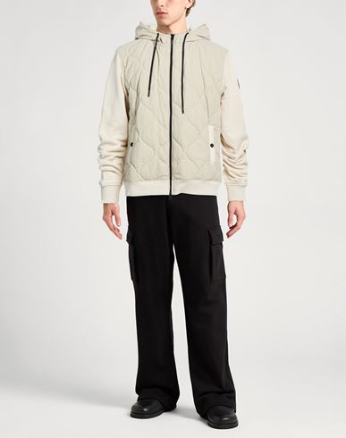 Man Jacket Beige Size XXL Cotton, Polyester