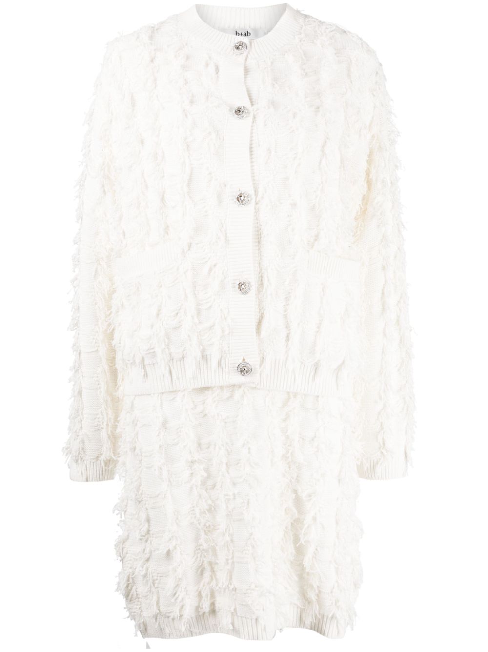 Cotton button-up cardigan - Black