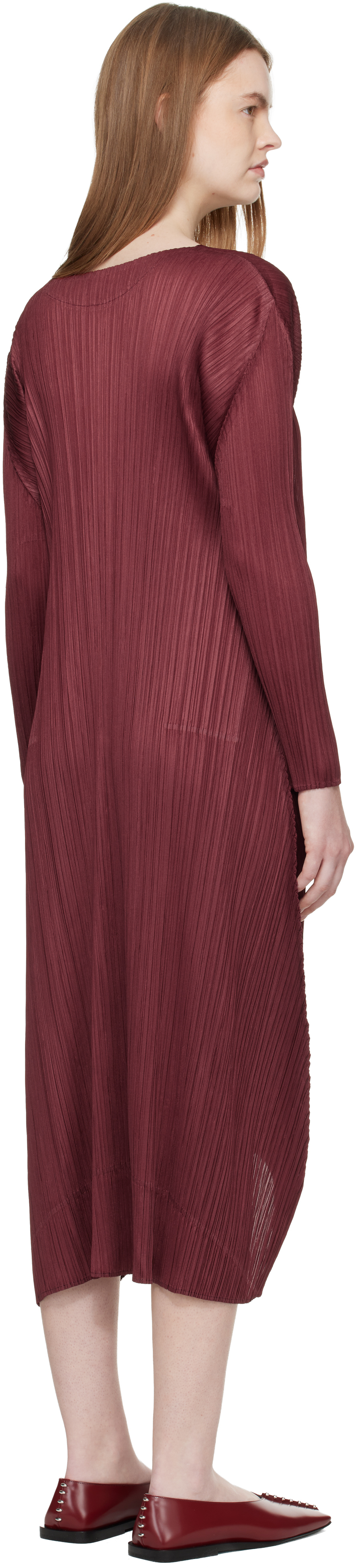 Burgundy Monthly Colors October Midi Dress