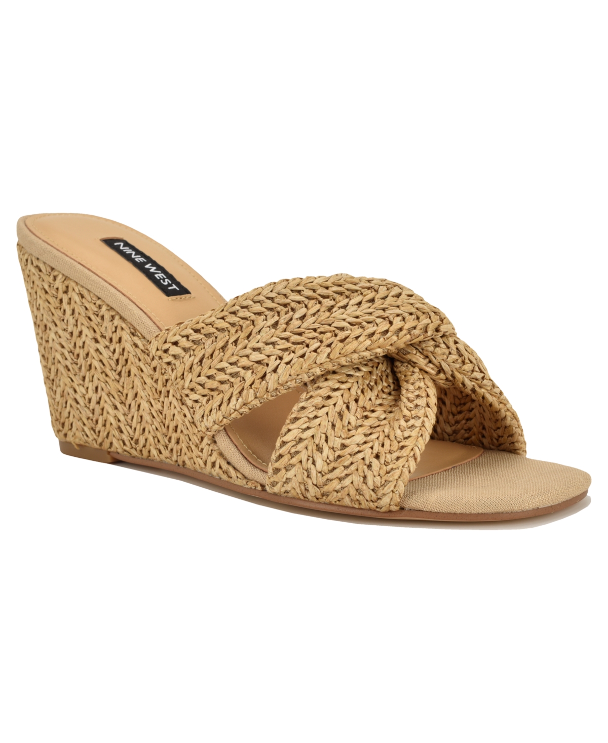 Women's Nejia Woven Slip-On Wedge Sandals - Natural