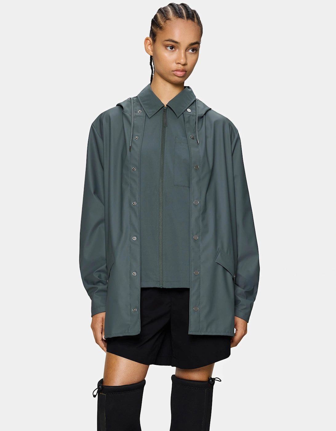 Women's Rains Unisex Jacket - 153 Dark Grey
