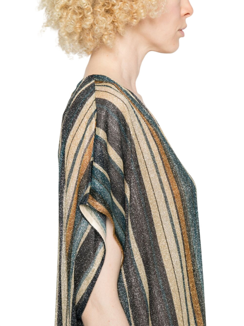 Zoe Striped Kaftan Dress