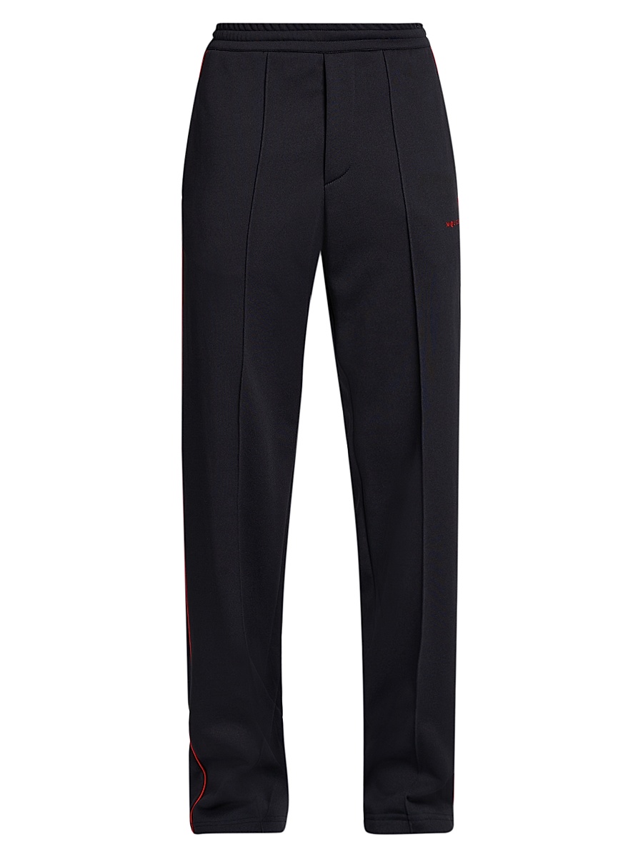 Men's Cotton-Blend Wide-Leg Joggers - Midnight