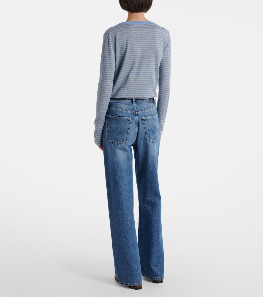 Kora mid-rise wide-leg jeans