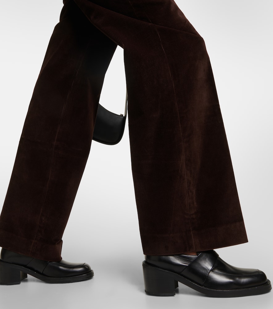 Corduroy straight pants