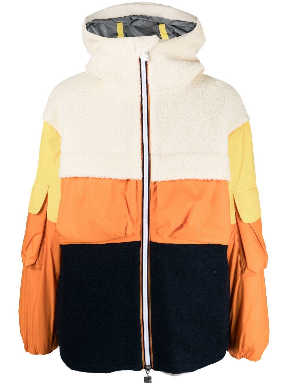 K-Way R&D Claumix colour-block hooded jacket - Blue