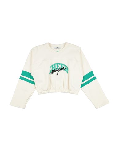 Kid Girl Sweatshirt Ivory Size 10 Cotton