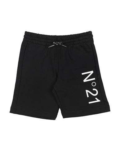 N°21 Kid Boy Shorts & Bermuda Shorts Black Size 8 Cotton