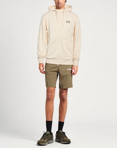Man Sweatshirt Cream Size XL Cotton