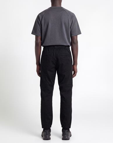 Man Pants Black Size L Cotton, Elastane