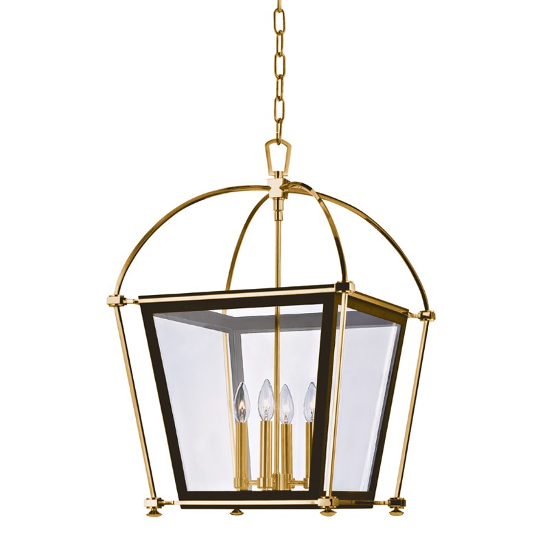 Aged Brass Lantern from the Hollis Collection