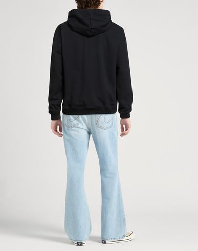Man Sweatshirt Black Size S Cotton, Polyester, Elastane