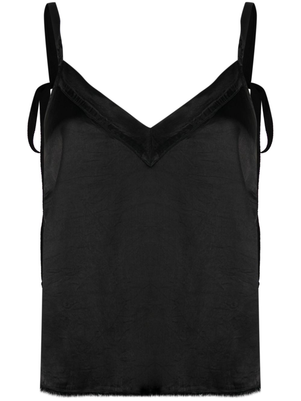 Mino satin top - Black