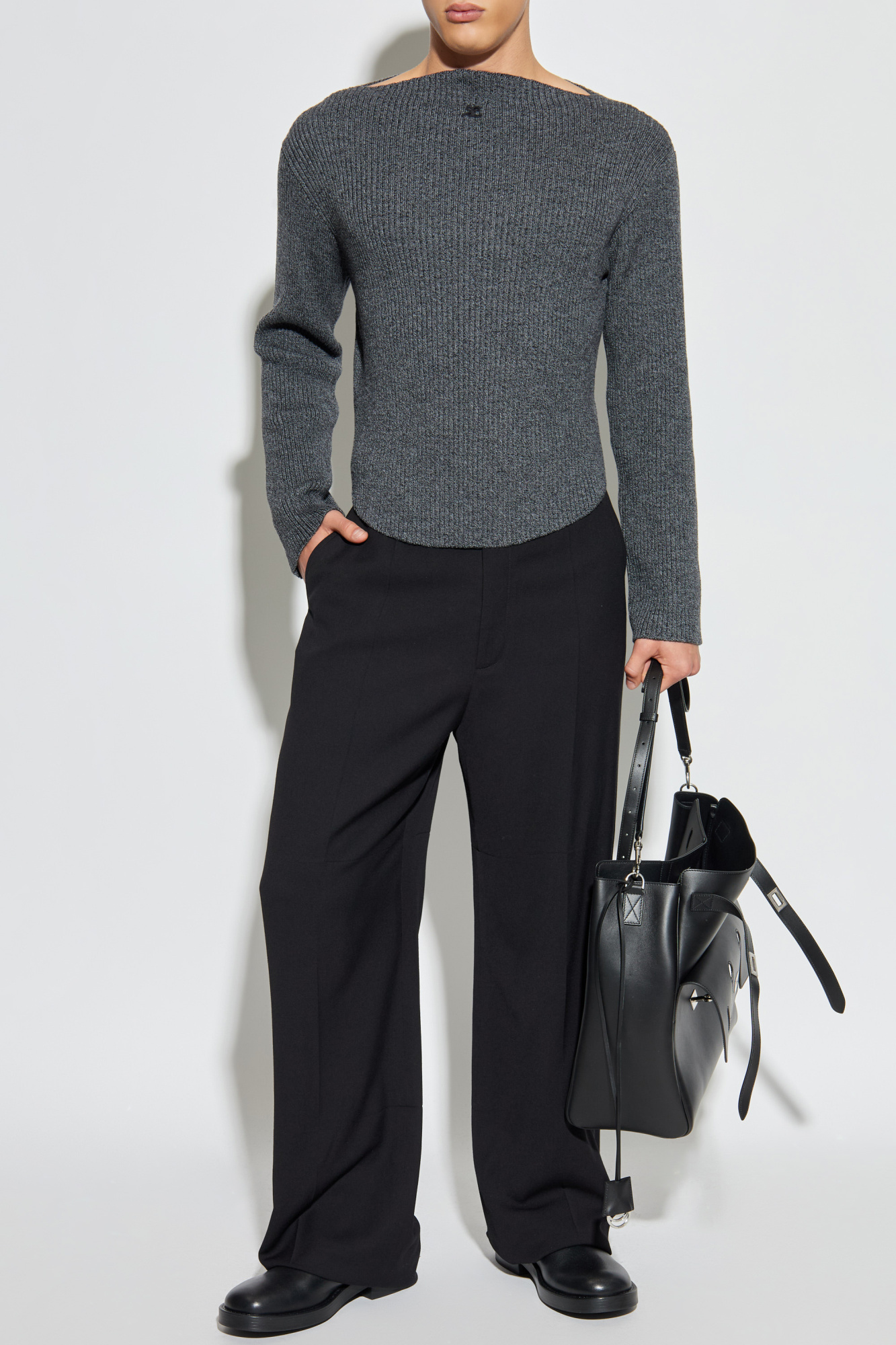 Wool Sweater, Men's, Grey