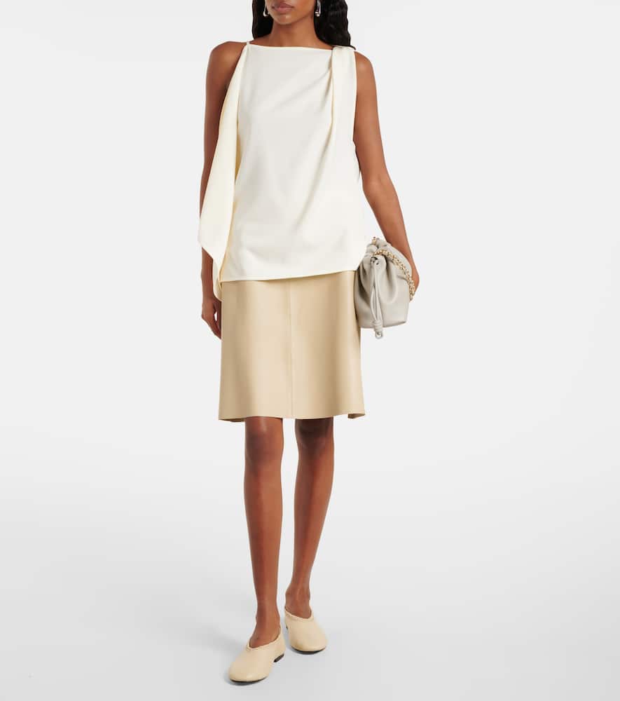 A. Emery Park embroidered leather ballet flats