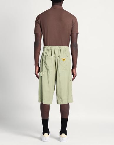 Man Shorts & Bermuda Shorts Sage green Size XS Cotton