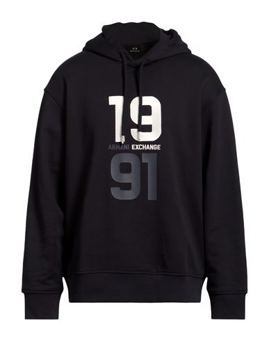 Man Sweatshirt Midnight blue Size M Cotton