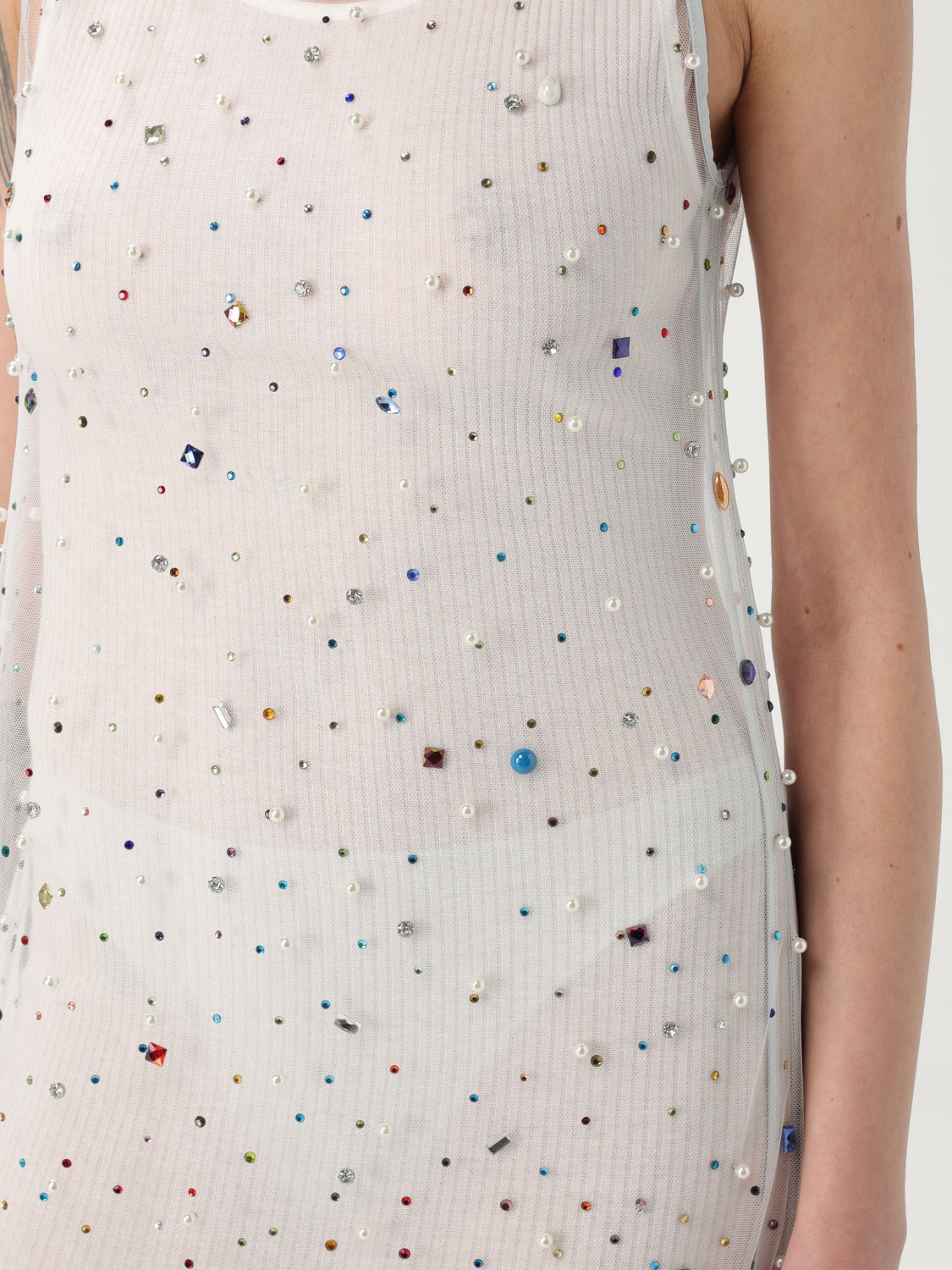 Sunset sleeveless maxi dress - White