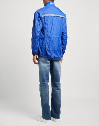 Man Jacket Bright blue Size L Polyamide, Cotton
