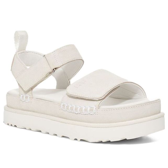 (WMNS) Goldenstar Flatform Sandal 'White'