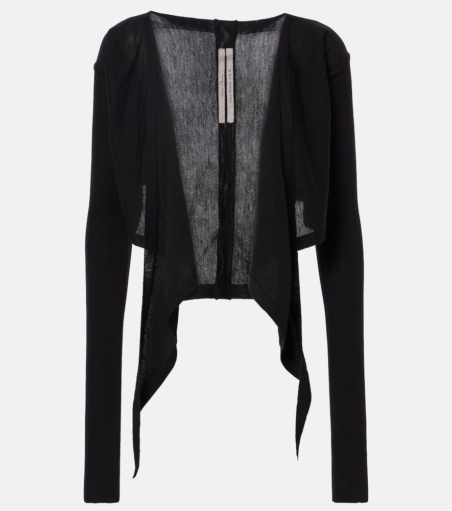 Cropped virgin wool sweater