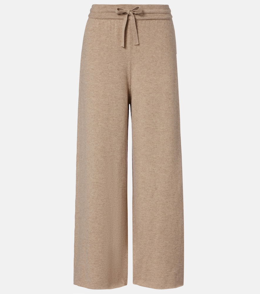 Cashmere wide-leg pants