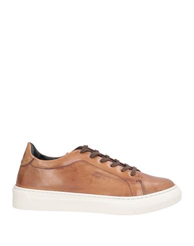 Man Sneakers Brown Size 10 Leather