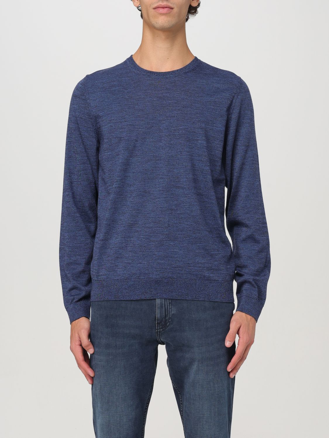 Sweater Men color Gnawed Blue