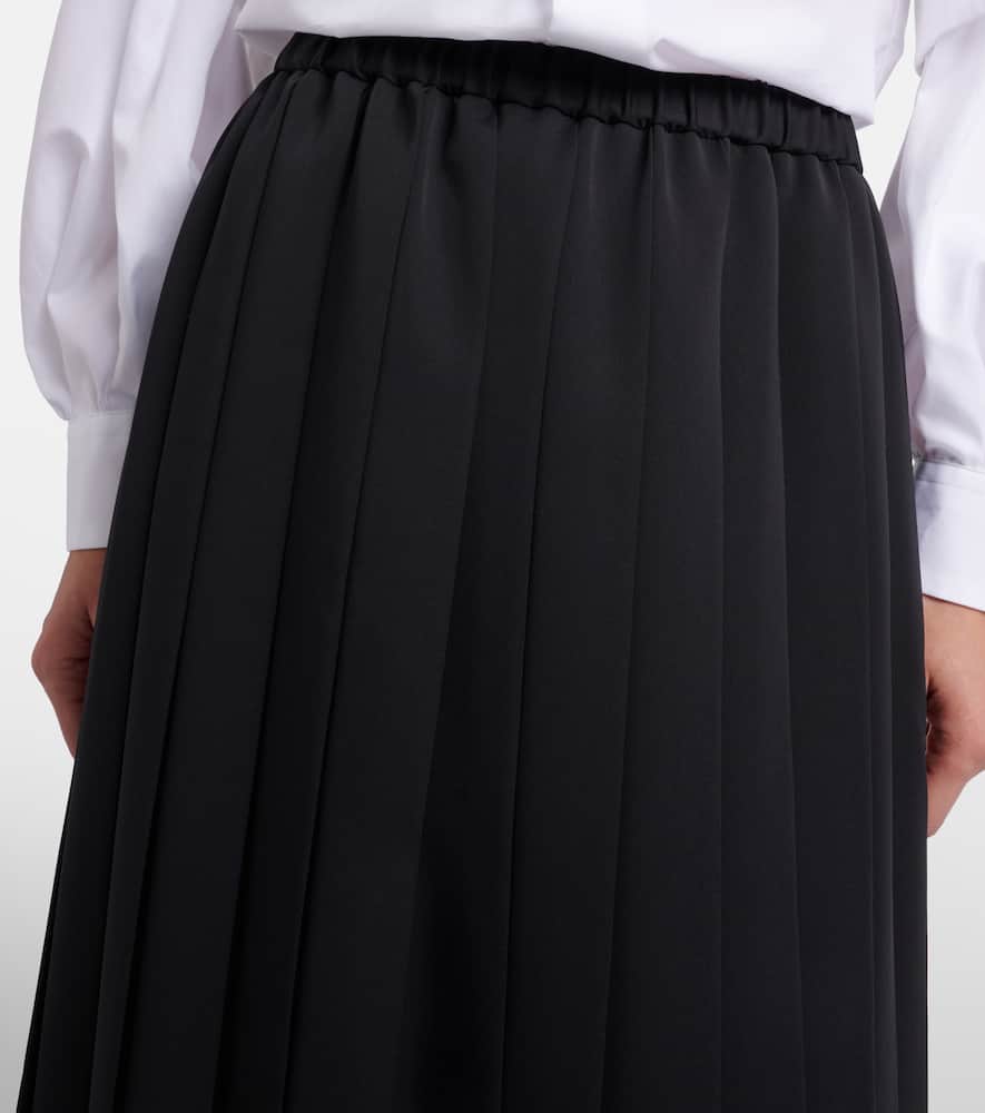 Pleated midi skirt