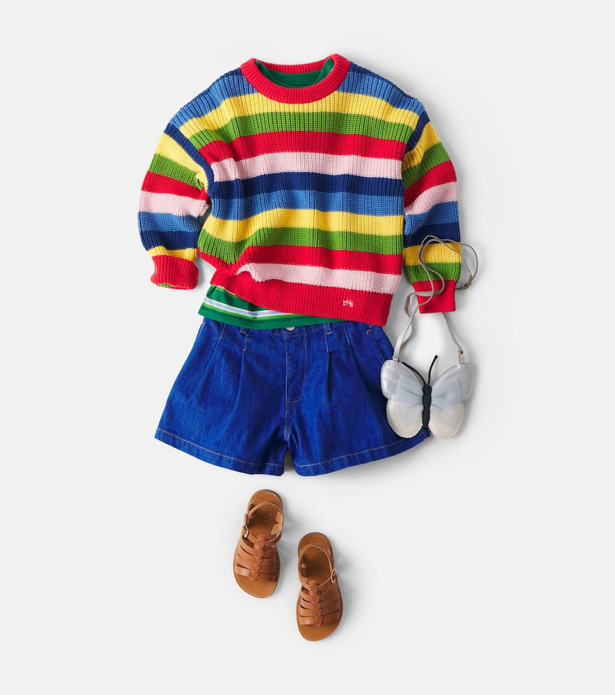 Canela striped cotton sweater