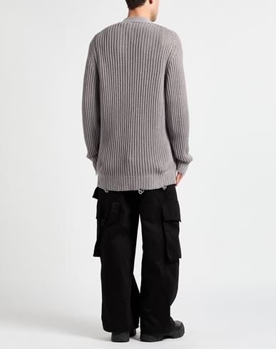 Maison Flâneur Man Cardigan Grey Size 36 Cotton