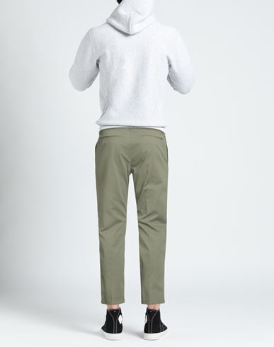 Man Pants Military green Size 30 Cotton, Elastane