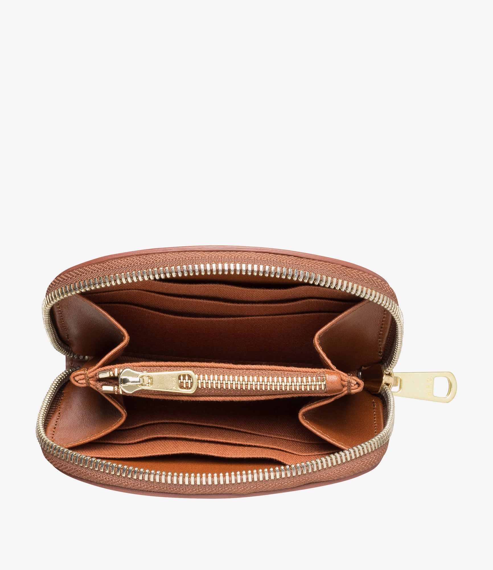 Demi-Lune compact wallet Hazelnut