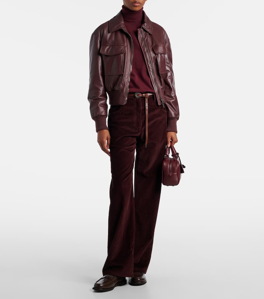 Monili corduroy straight pants