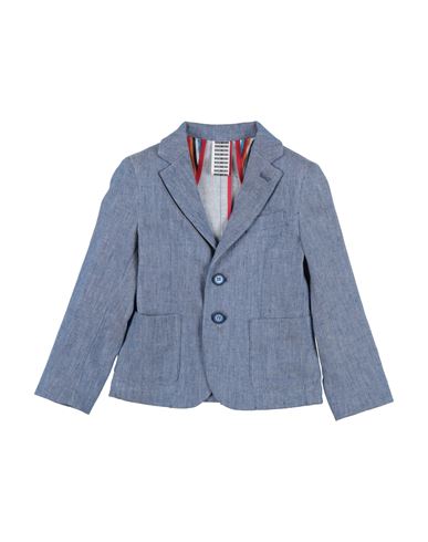 Bikkembergs Kid Boy Blazer Blue Size 16 Cotton