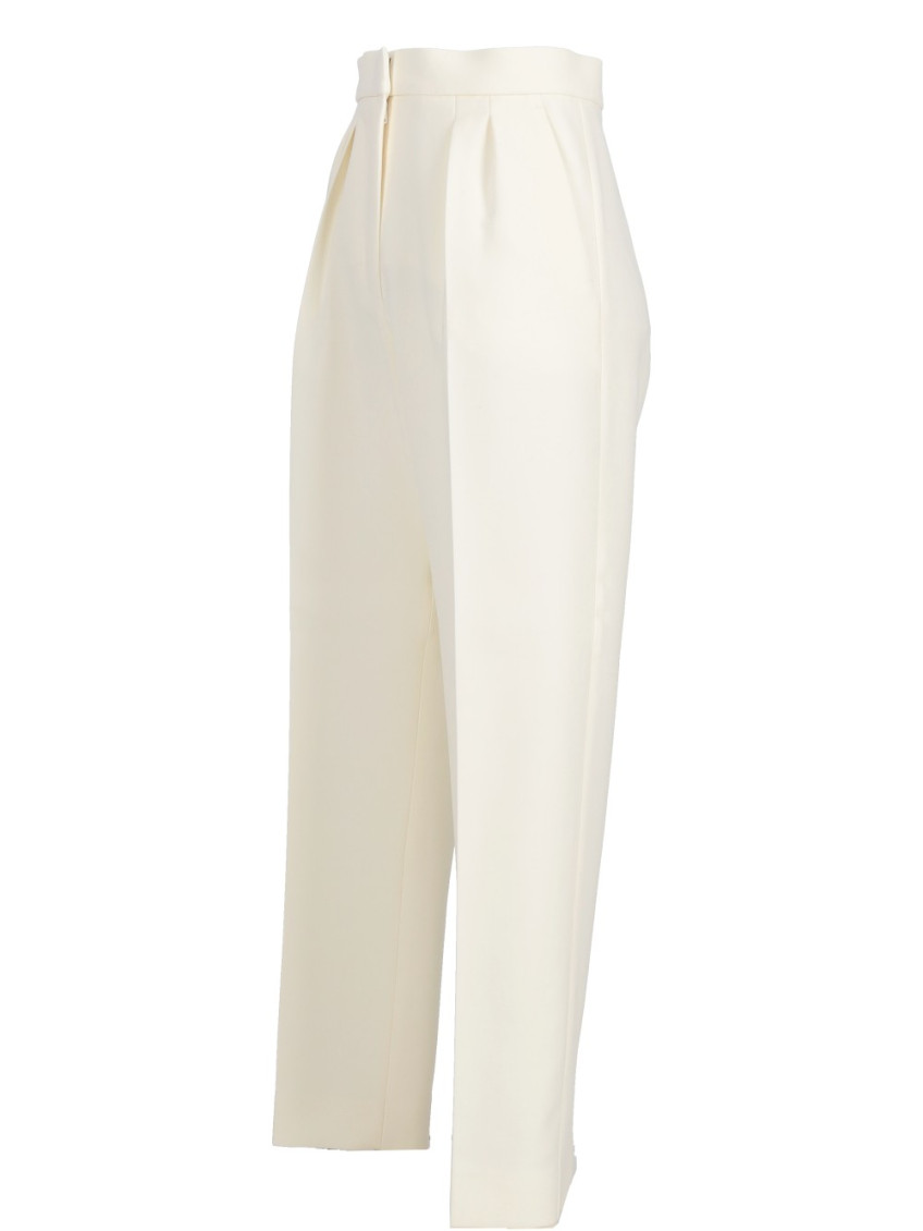 White Verbano slim-fit stretch-wool trousers