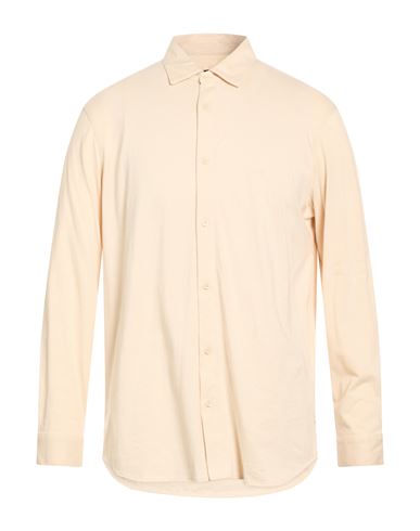 Man Shirt Beige Size L Cotton