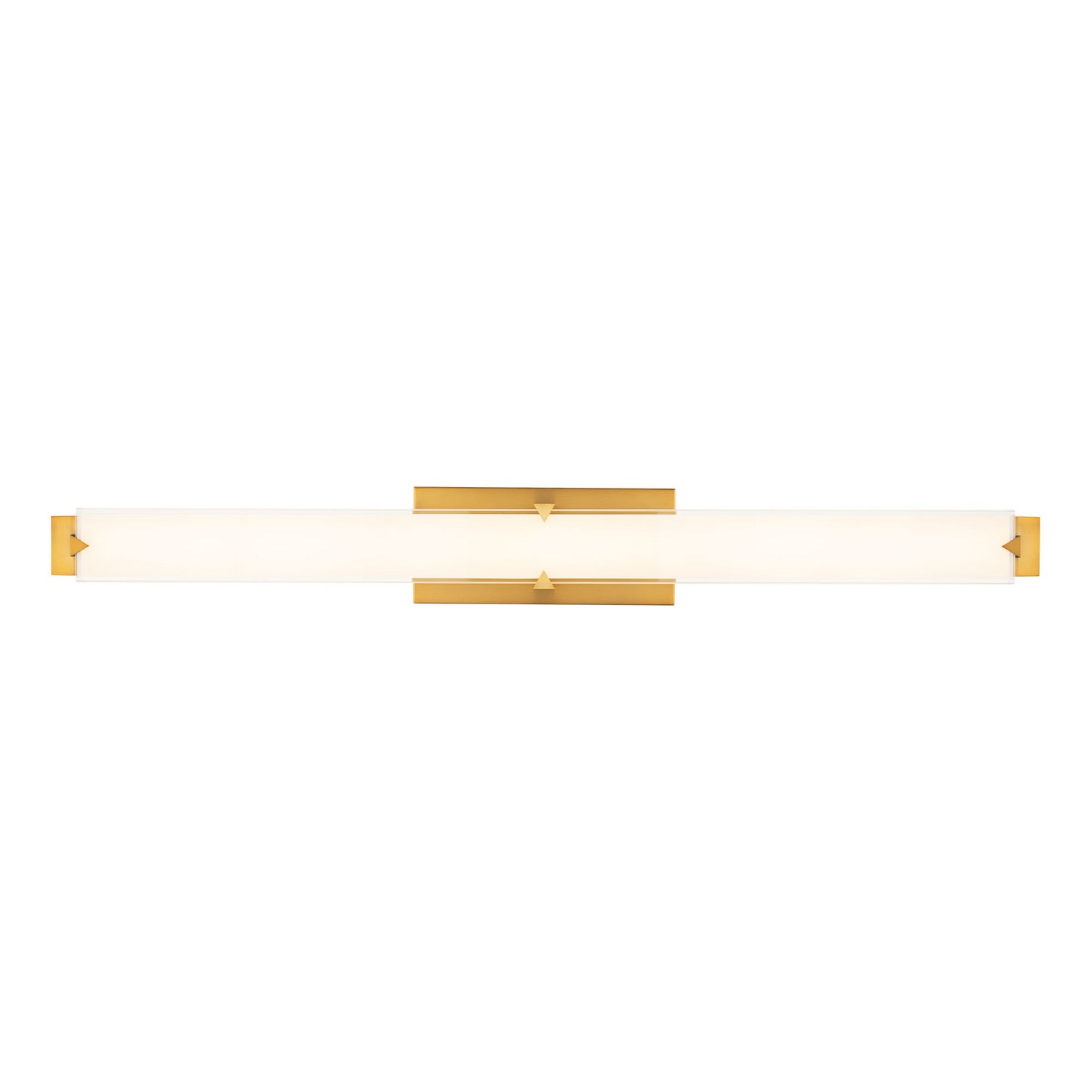 Aged Brass LED Bathroom Vanity Light from the Carlisle Collection