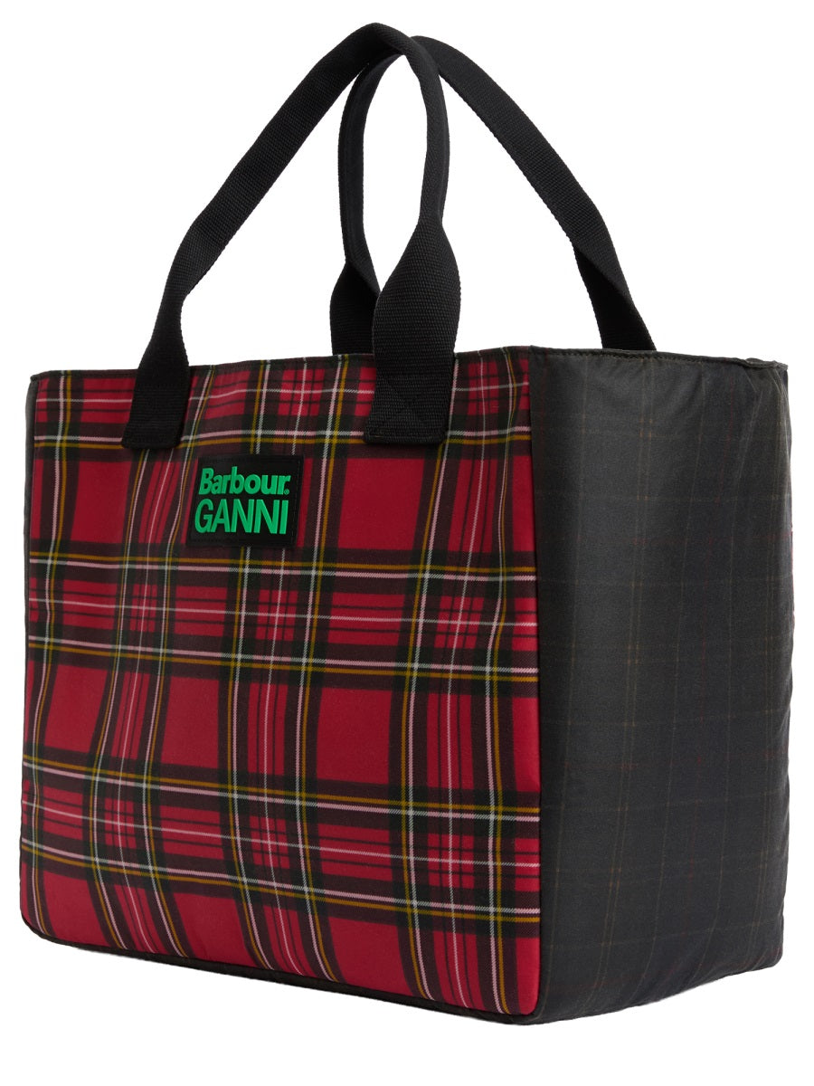 Barbour X Ganni Barbour X Ganni Waxed Cotton Tote Bag