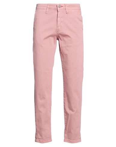Man Pants Antique rose Size 26 Cotton, Elastane