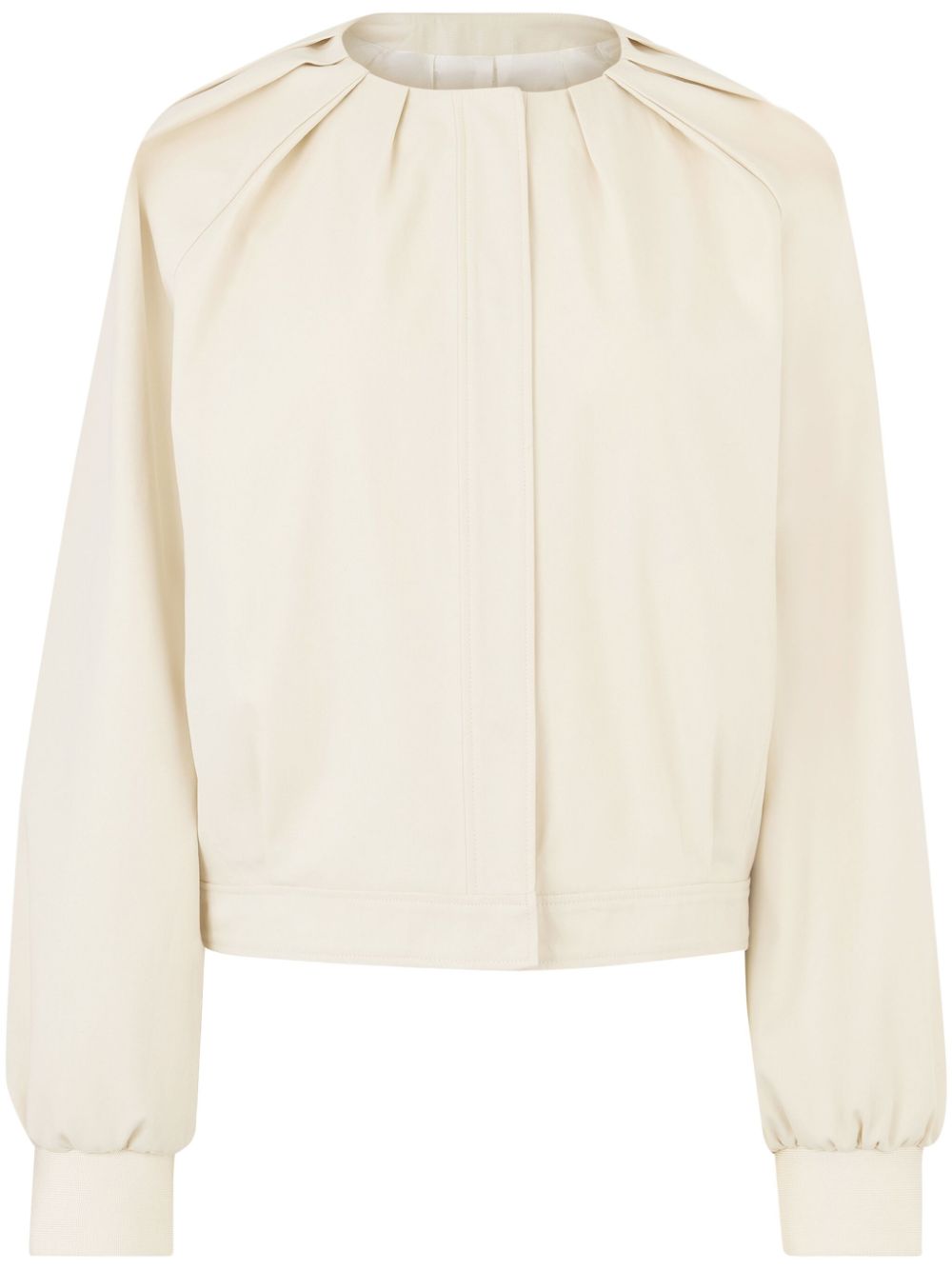 Cotton bomber jacket - Neutrals