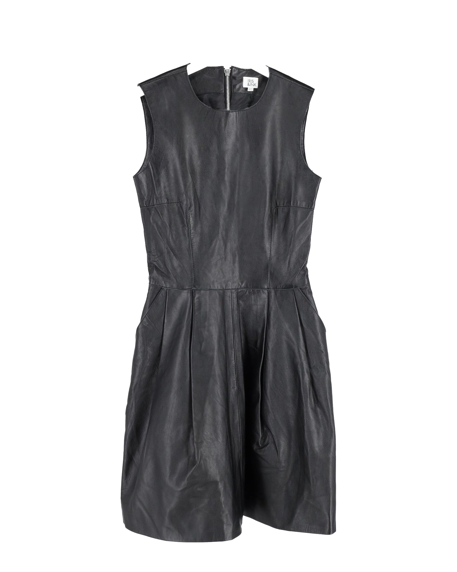 Mini Dress in Black Leather