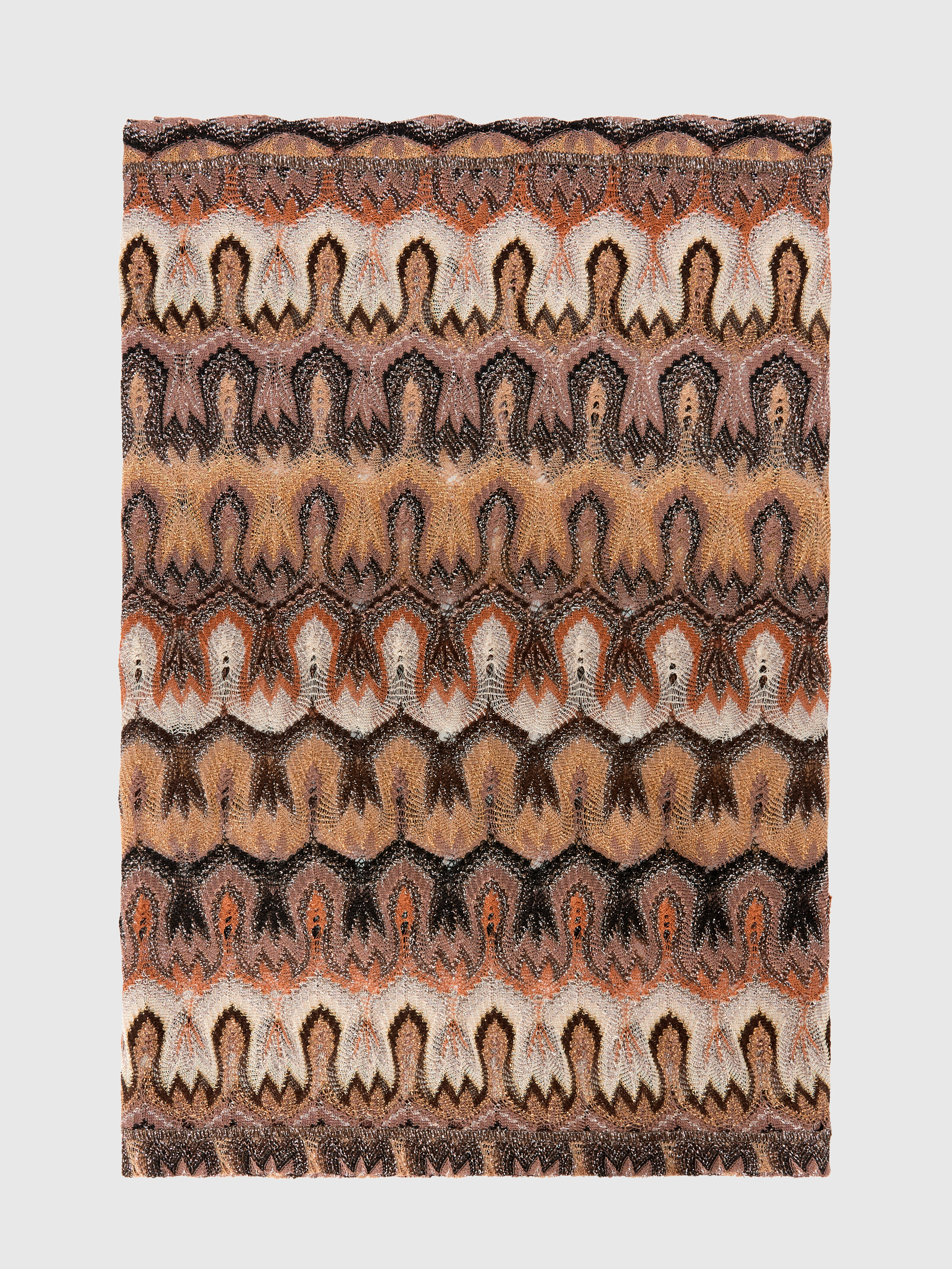 Missoni - Viscose lamé stole with arabesque motif, Women, Gold& Beige, : UNIC