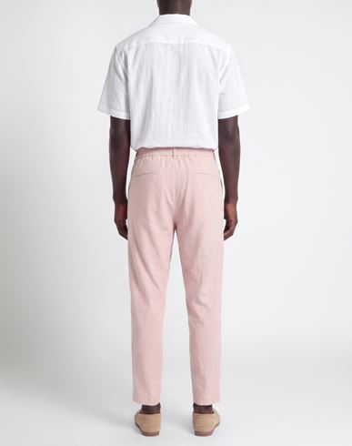 Man Pants Light pink Size 32 Linen, Polyester, Viscose, Elastane
