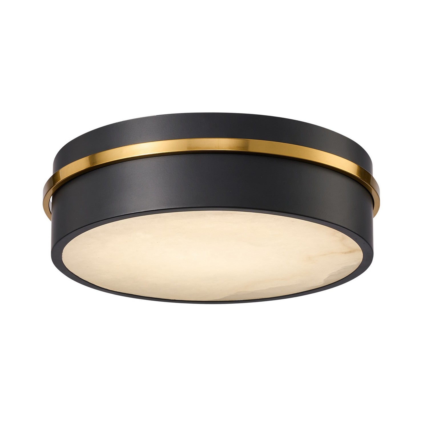 Black, Brass LED Flush Mount from the Dax Collection