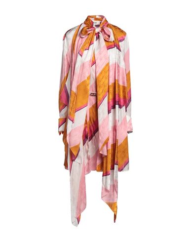 Woman Midi dress Orange Size 4 Silk