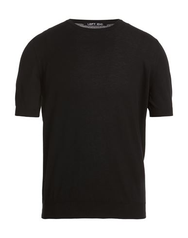 Man Sweater Black Size 42 Cotton
