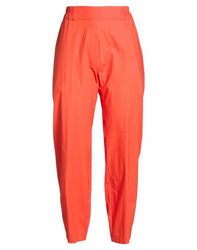 Woman Pants Tomato red Size 10 Cotton